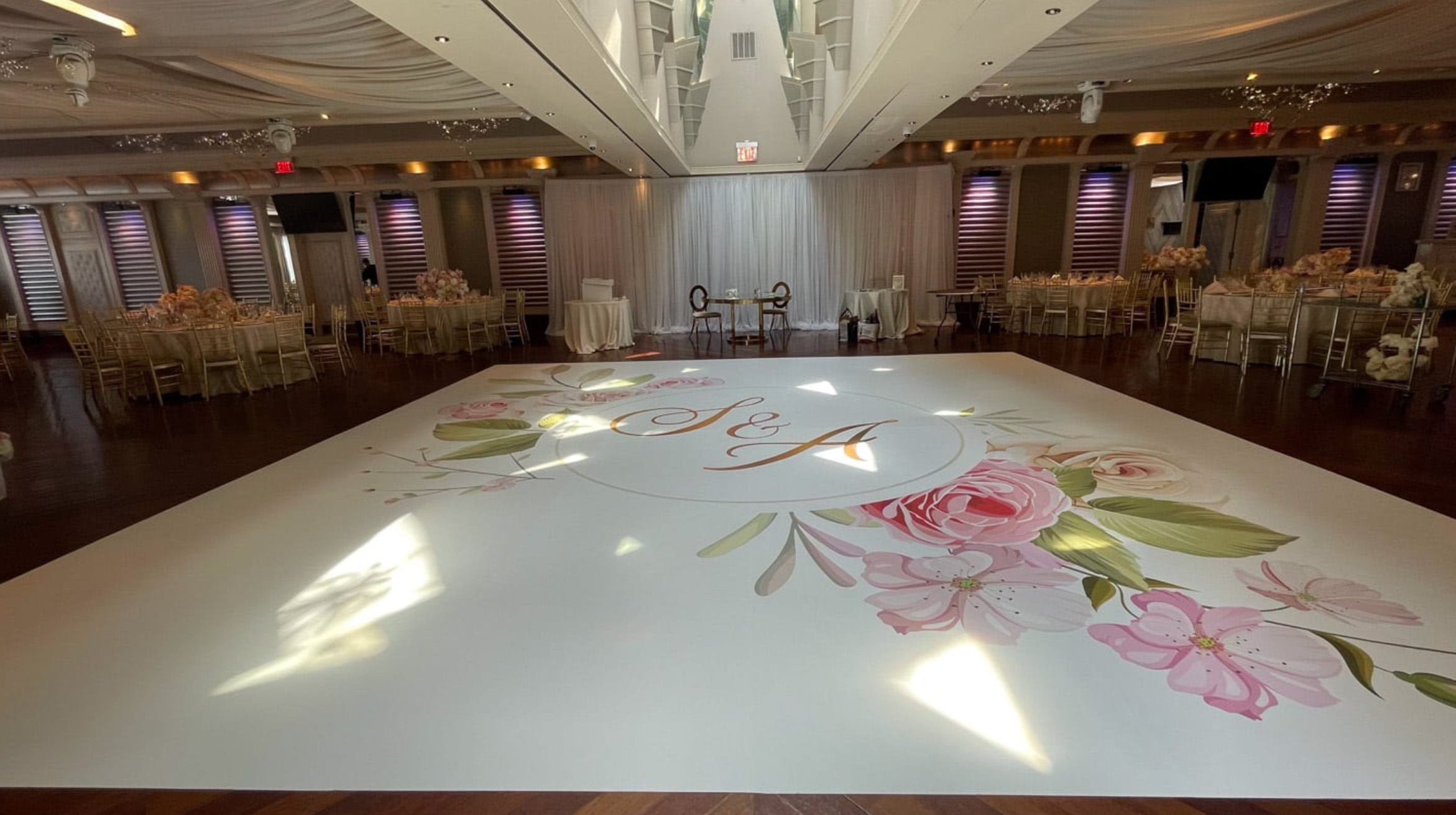 Floral Dance Floor Wrap New York City