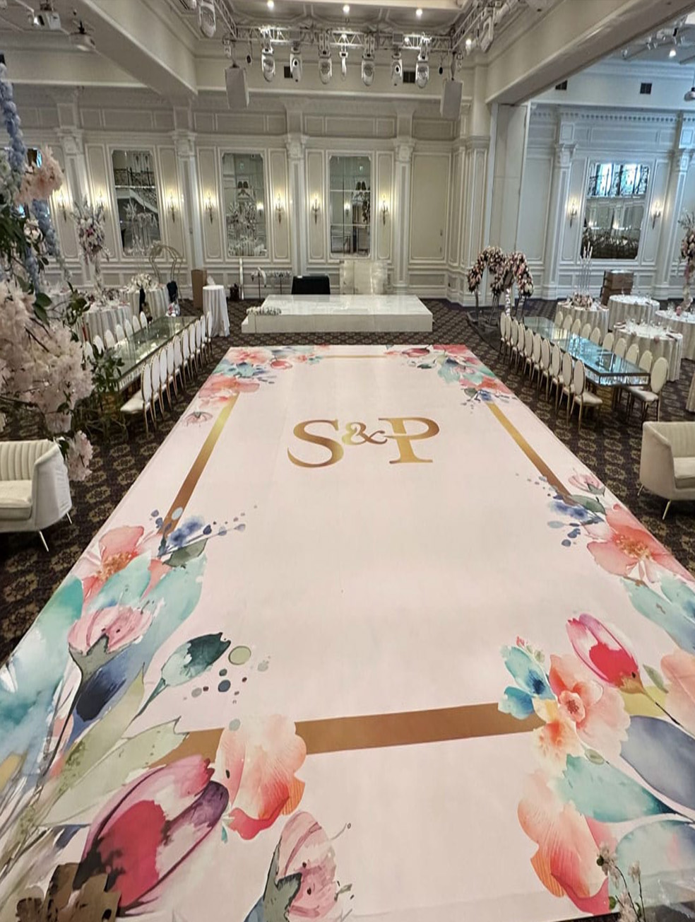 Floral Dance Floor Wrap New York City 2